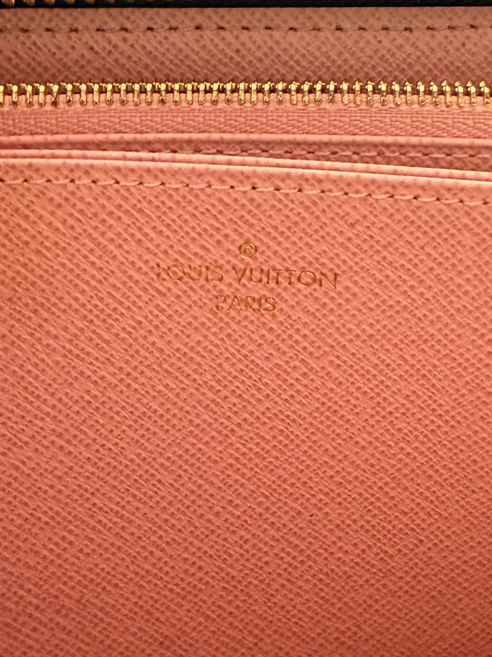 Louis Vuitton Pink Zip Around Wallet with Gold Hardware - Picture 3 of 3